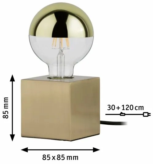 Paulmann  79728 - 1xE27/20W Lampada da tavolo DILJA 230V
