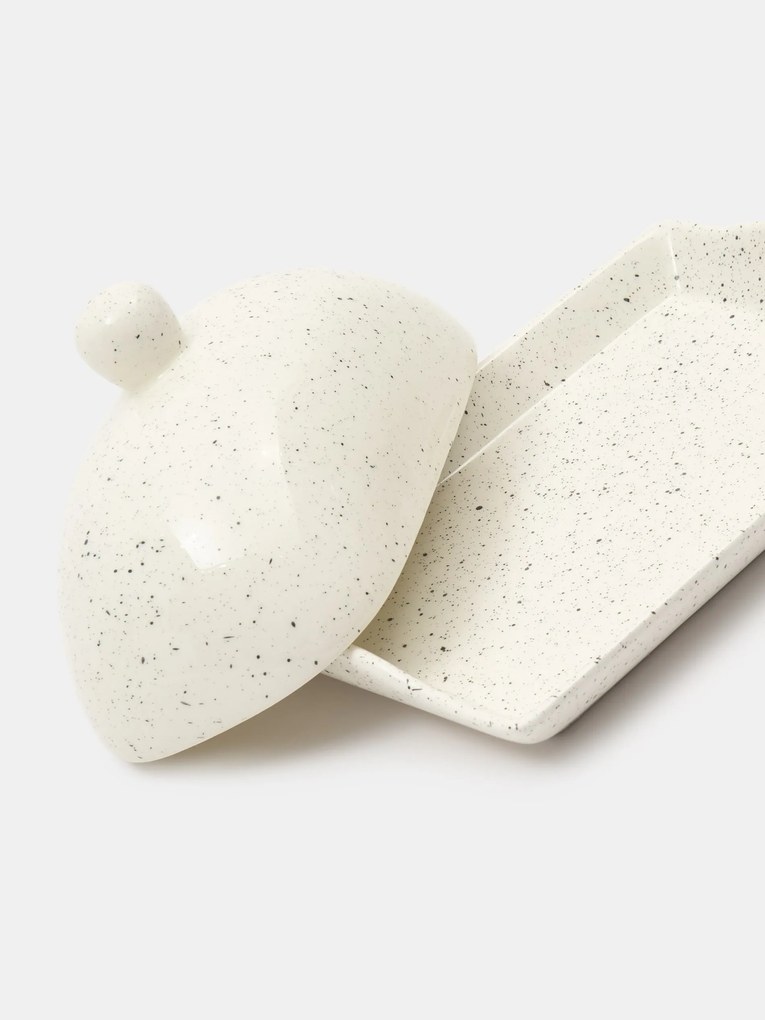 Sinsay - Piatto per burro in ceramica - bianco