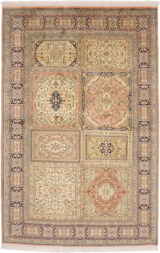 Cashmere Silk Tappeto 120x190 (Indian) Annodato A Mano