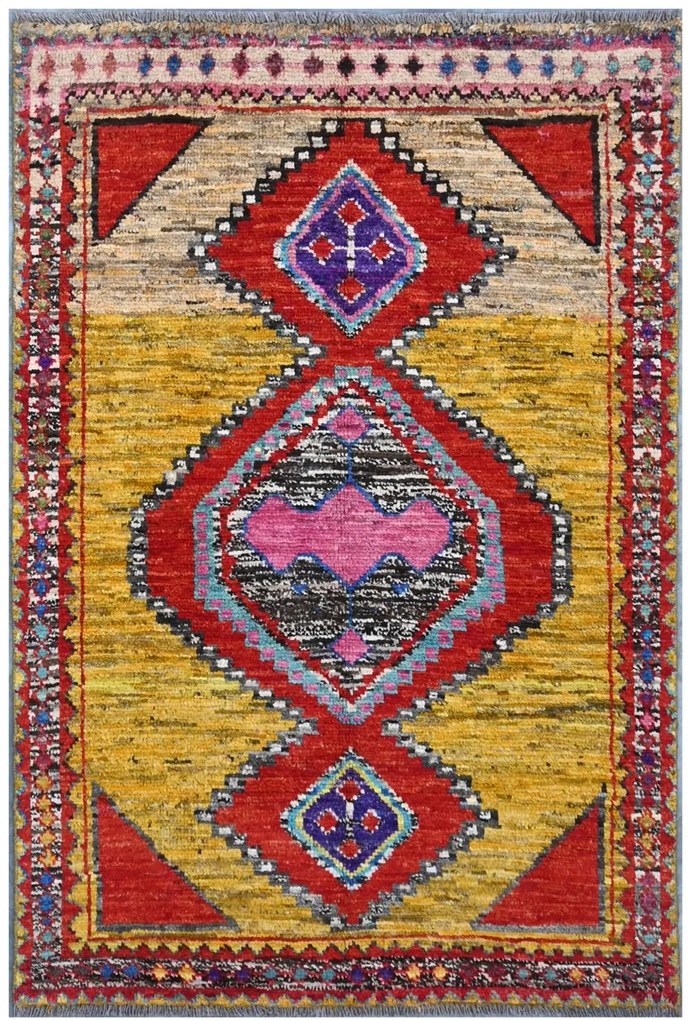 Berber Tappeto 140x90 (Pakistan) Annodato A Mano