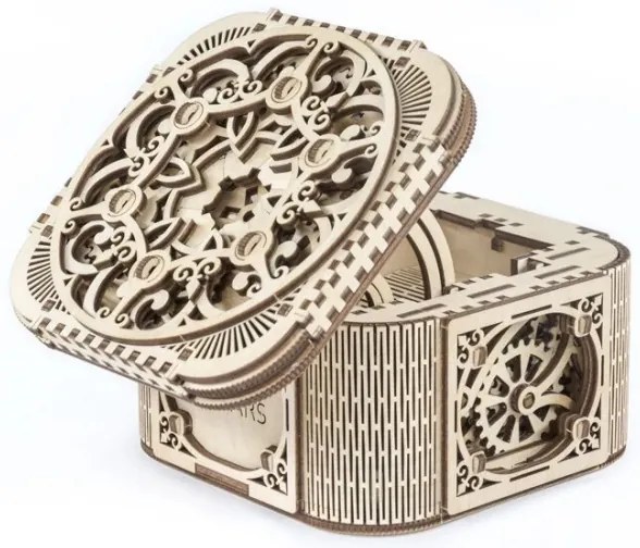 Ugears - 3D puzzle meccanico in legno Scatola per gioielli