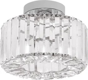 Plafoniera da soffitto VETRO, 1xE27/15W/230V, Ø 24,5 cm, cromo opaco