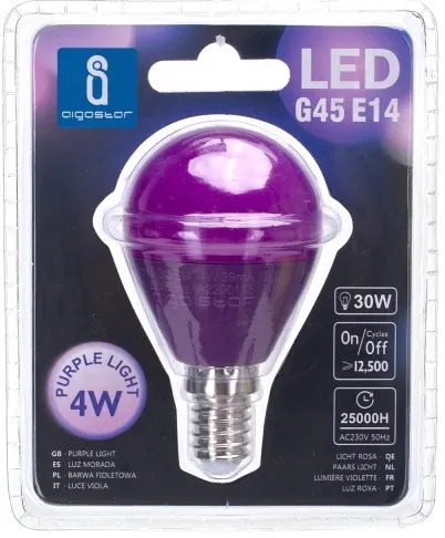 Lampadina LED G45 E14/4W/230V viola - Aigostar