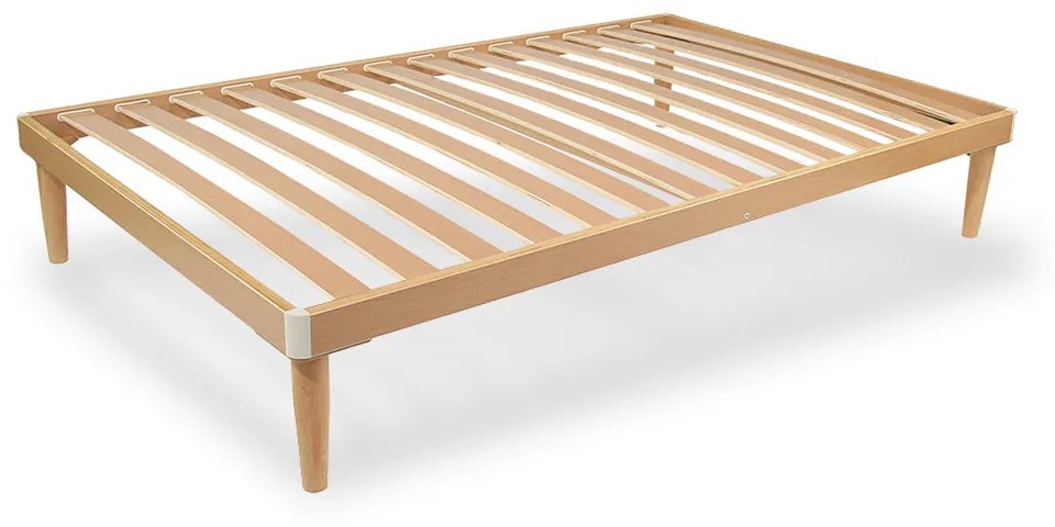 Rete Ortopedica per materasso 125x195 Alta 47 cm Letto una Piazza e Mezza in legno di faggio