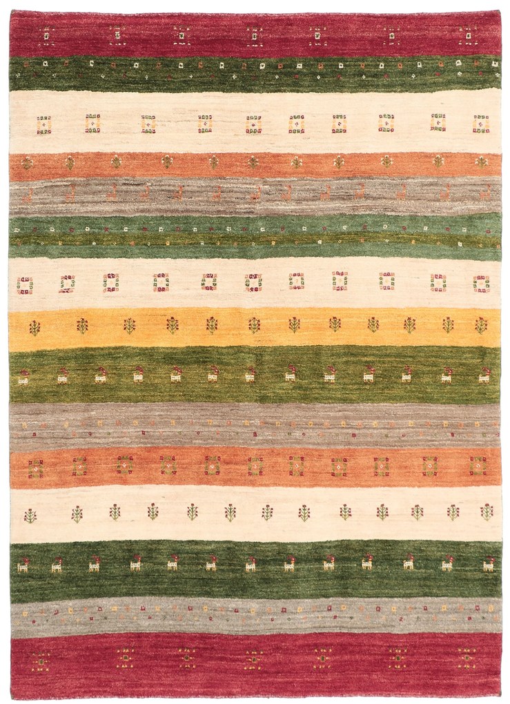 Gabbeh Tappeto 180 x 250 (Iran) Annodato A Mano