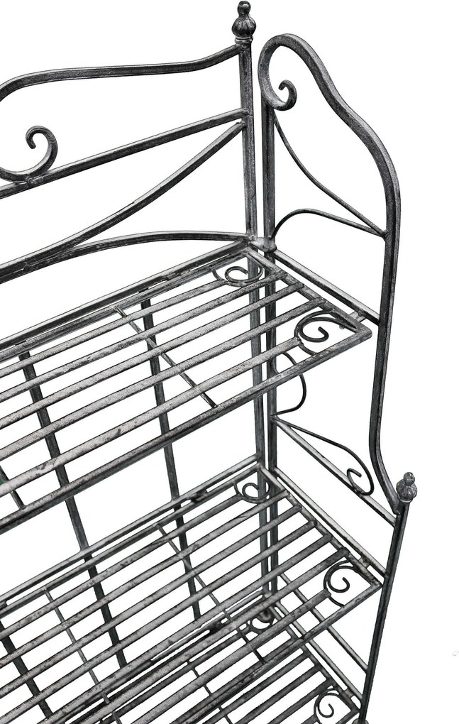 DORIANE - scaffale 3 piani stile provenzale in ferro verniciato