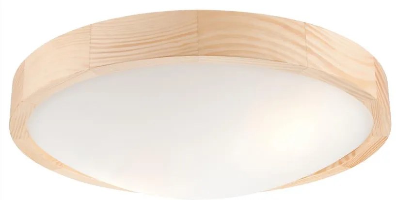 Plafoniera NATURAL SLIM 2xE27/60W/230V Ø 37 cm pino