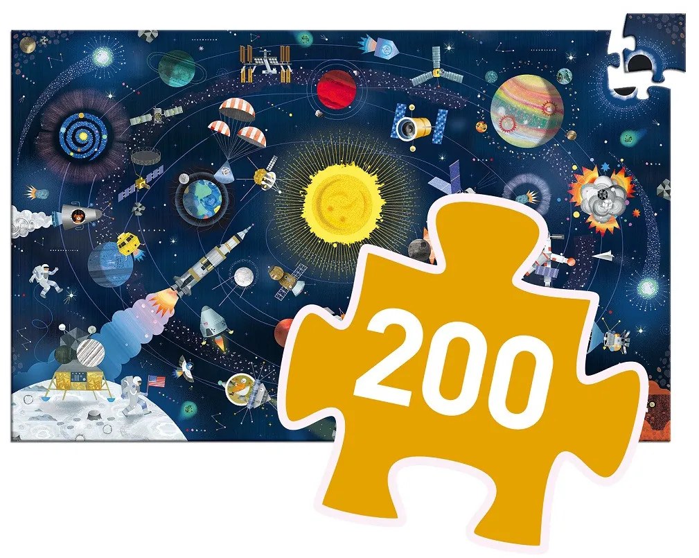 Un puzzle e un gioco di osservazione - spazio - 200 pezzi