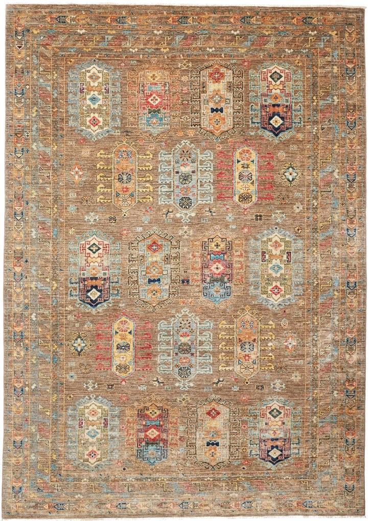Samarkand Tappeto 280 x 200 Beige (Pakistan) Annodato A Mano