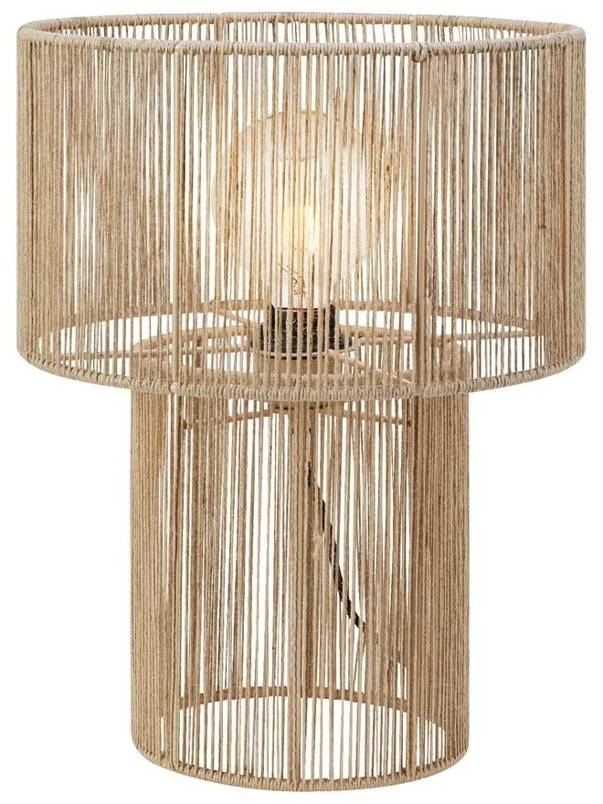 Lampada da tavolo in colore naturale con paralume in juta (altezza 38 cm) Soga - Markslöjd