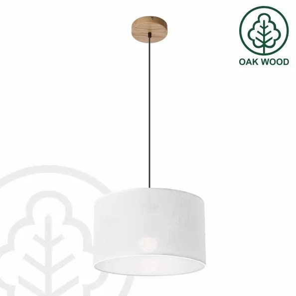 Brilagi - LED Lampadario a sospensione con filo ANTHONY 1xE27/60W/230V quercia/bianco