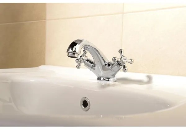 Aqualine - Rubinetto del lavandino VICTORIA cromo lucido