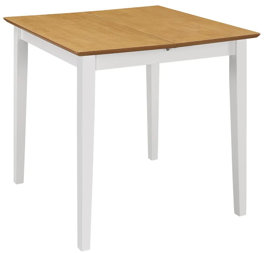 Set per sala da pranzo 5 pz in mdf bianco