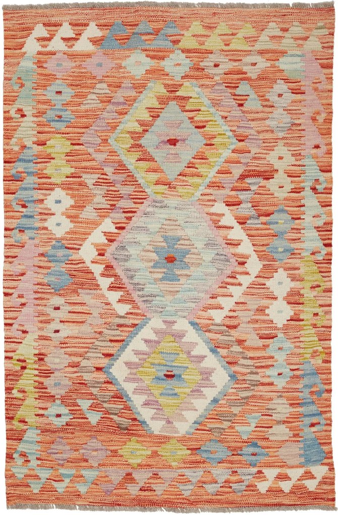 Kilim Tappeto 140x90 (Pakistan) Tessuto A Mano