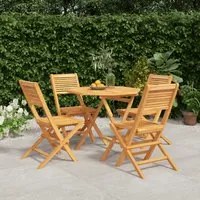 Set da Pranzo per Giardino 5 pz in Legno Massello di Teakcod mxl 100249