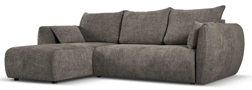 Divano angolare grigio (angolo sinistro) Matera - Cosmopolitan Design