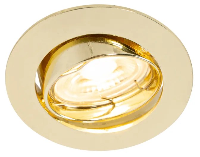 Set di 6 faretti incasso ottone GU10 35mm - Edu