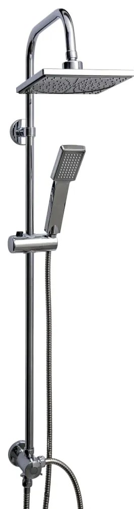 Set Per Doccia A Pioggia Mauritius Cromato /