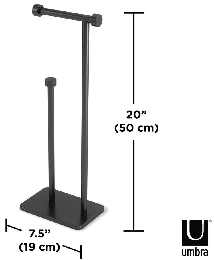 Porta carta igienica in acciaio Cappa - Umbra