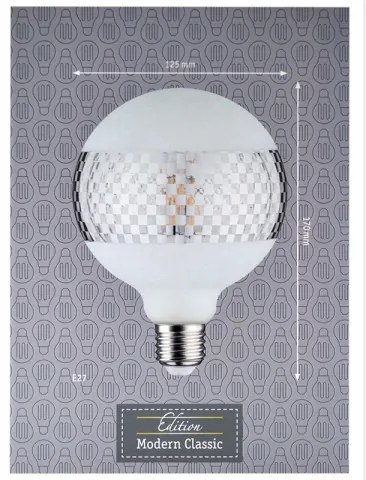 Lampadina LED dimmerabile CLASSIC G125 E27/4,5W/230V 2600K - Paulmann 28742