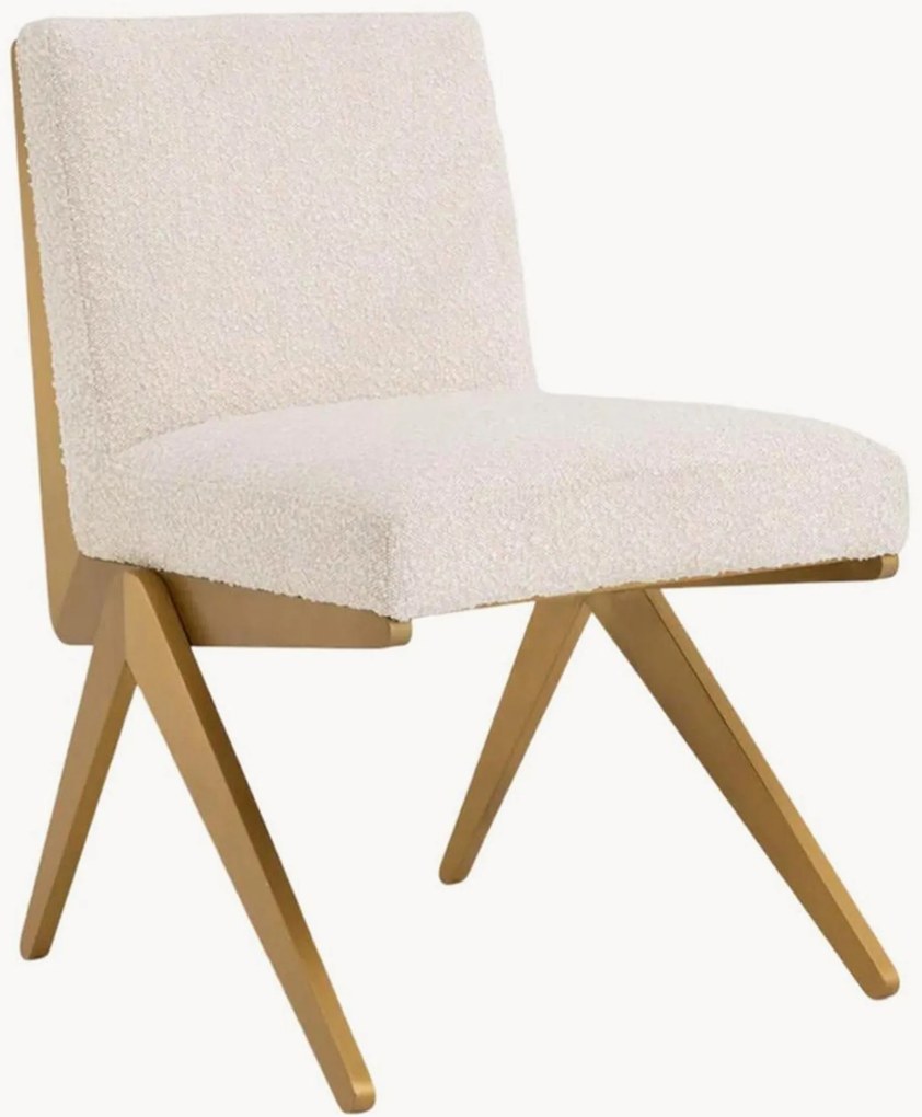 Sedia da pranzo in bouclé Fico