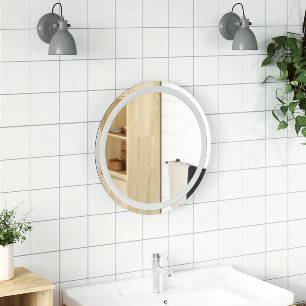 Specchio Da Bagno Led 50 Cm Rotondo /