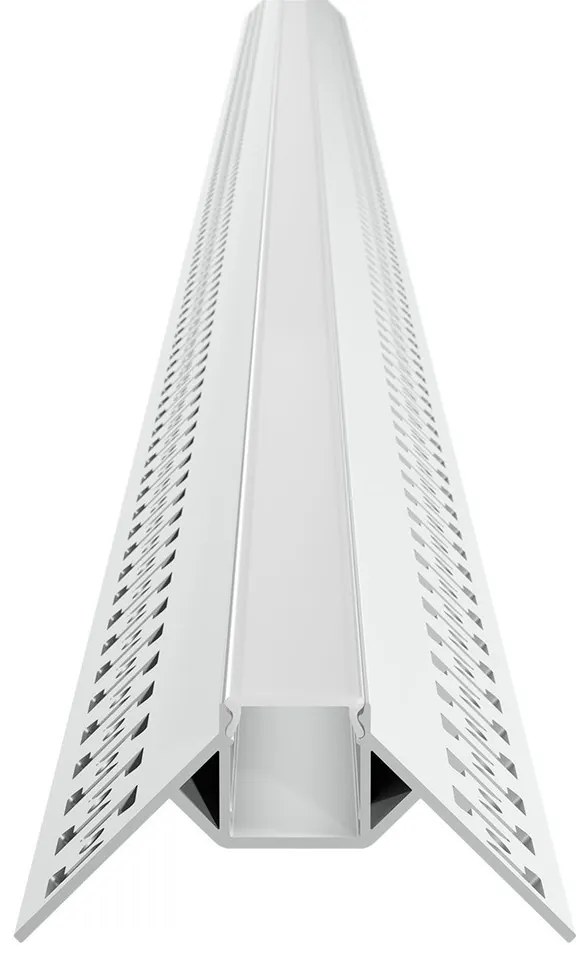 Profilo da Incasso per Cartongesso ad Angolo Esterno per strisce LED Variante Lunghezza 2 Metri