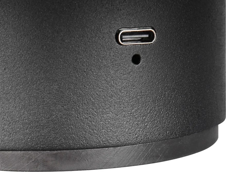 Lampada da parete LED nera opaca con ricarica USB Davey – Trio