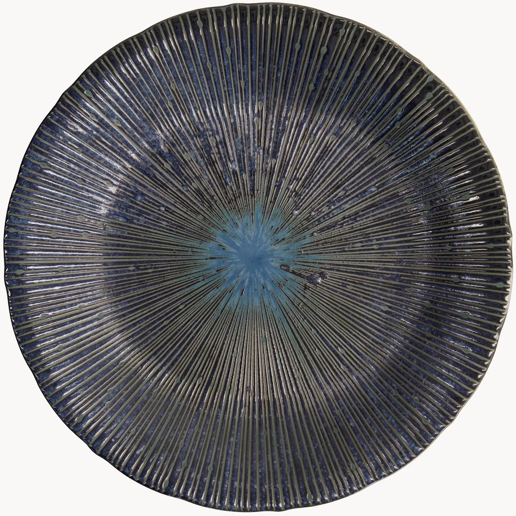 Set di 3 piatti in porcellana Sky Blue