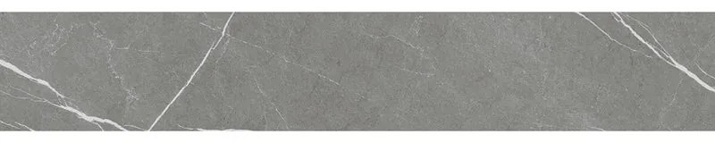 Piastrella battiscopa Eternal Dark in ceramica grigio lucido L 60 x H 10 cm x Sp 9 mm confezione da 9 ml