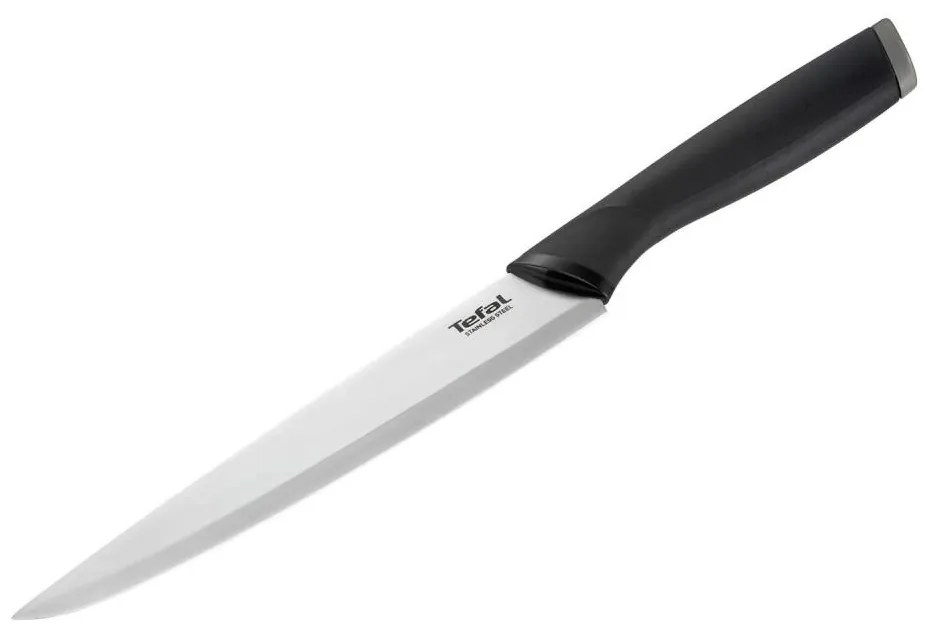 Tefal - Coltello da intaglio in acciaio inox COMFORT 20 cm cromo/nero