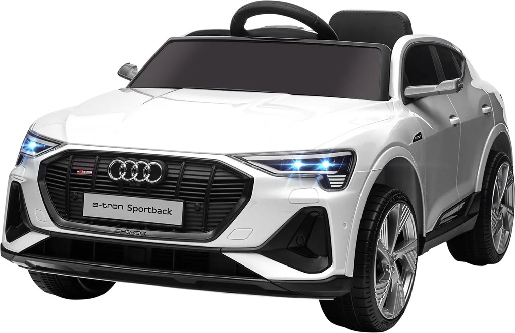 Macchina Elettrica per Bambini 12V con Licenza Audi E-Tron Sportback Bianco...