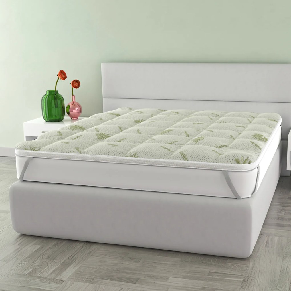 Topper matrimoniale trattamento Aloe 160x195 cm Wellness Datex