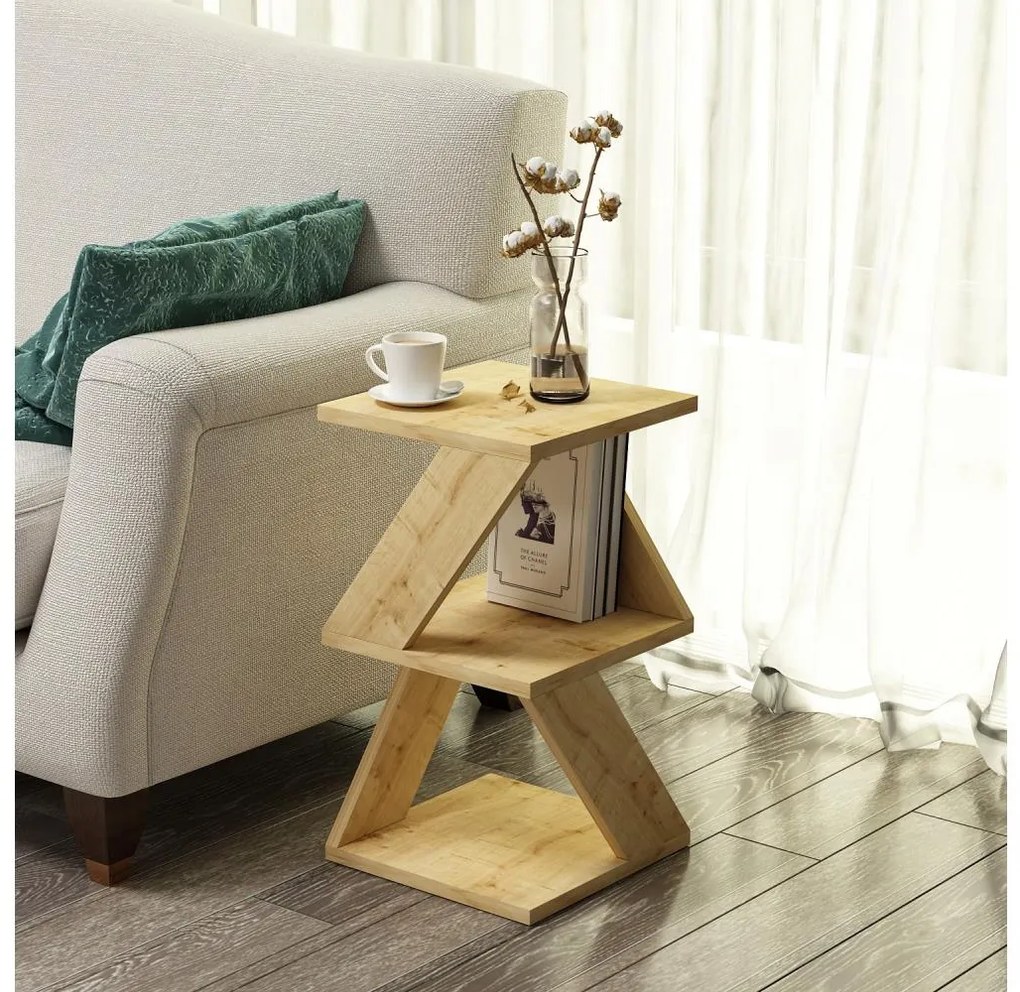 Tavolino ALBENI 50x30 cm marrone