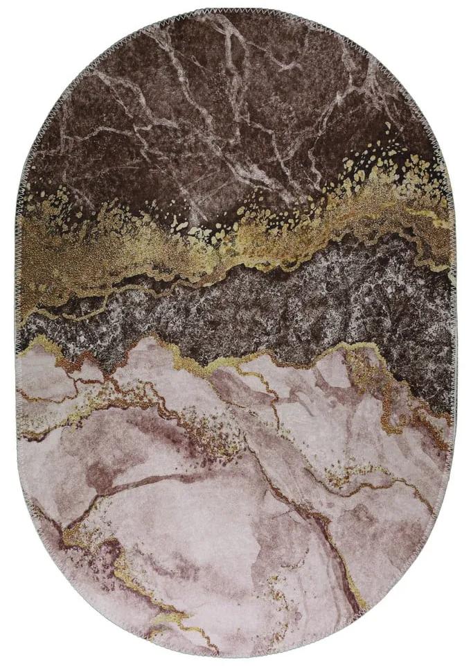 Tappeto lavabile in marrone-oro 120x180 cm - Vitaus