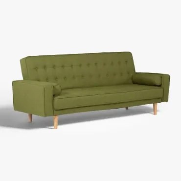 Divano Letto Brion 3 Posti Verde Felce - Sklum