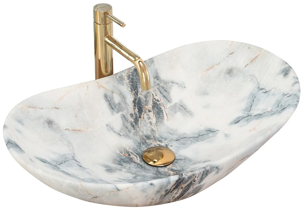 Lavabo da appoggio Rea Royal Granit Mat