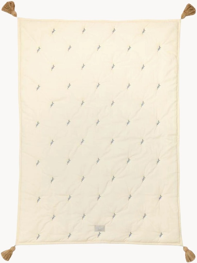 Coperta trapuntata in cotone organico Blueberries