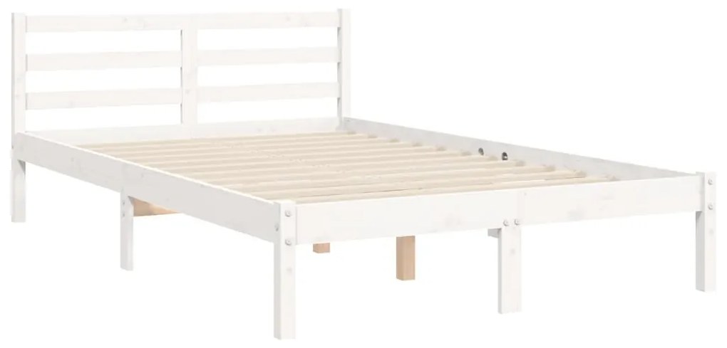 Giroletto con Testiera Bianco Small Double Legno Massello