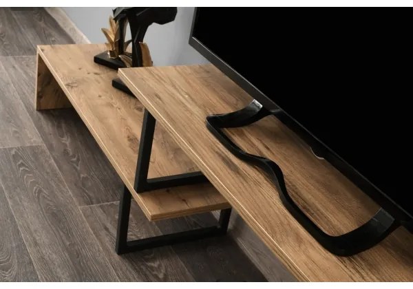 Tavolo TV OVIT 44x153 cm marrone/nero