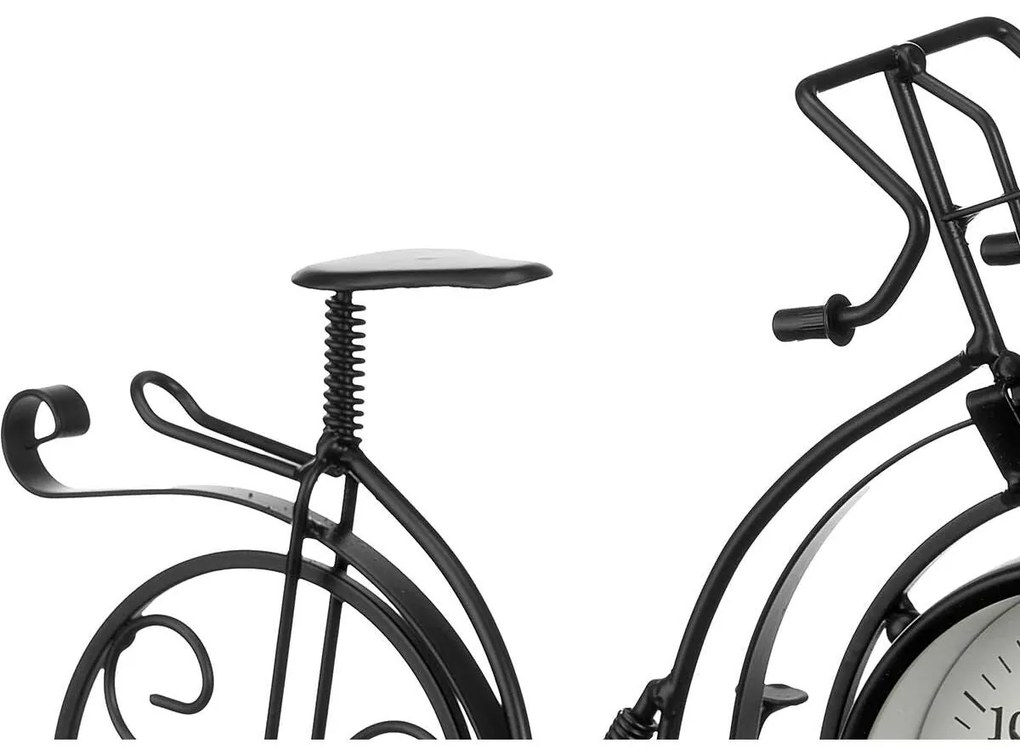 Orologio da Tavolo Bicicletta Nero Metallo 33 x 22,5 x 4,2 cm (4 Unità)