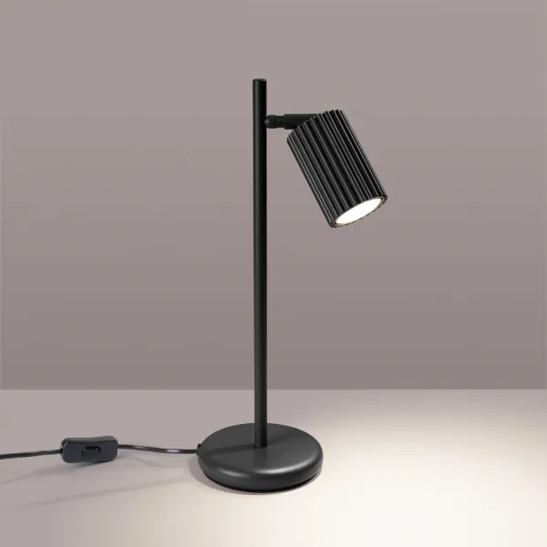 Sollux SL.1586 - Lampada da tavolo KARBON 1xGU10/10W/230V nero