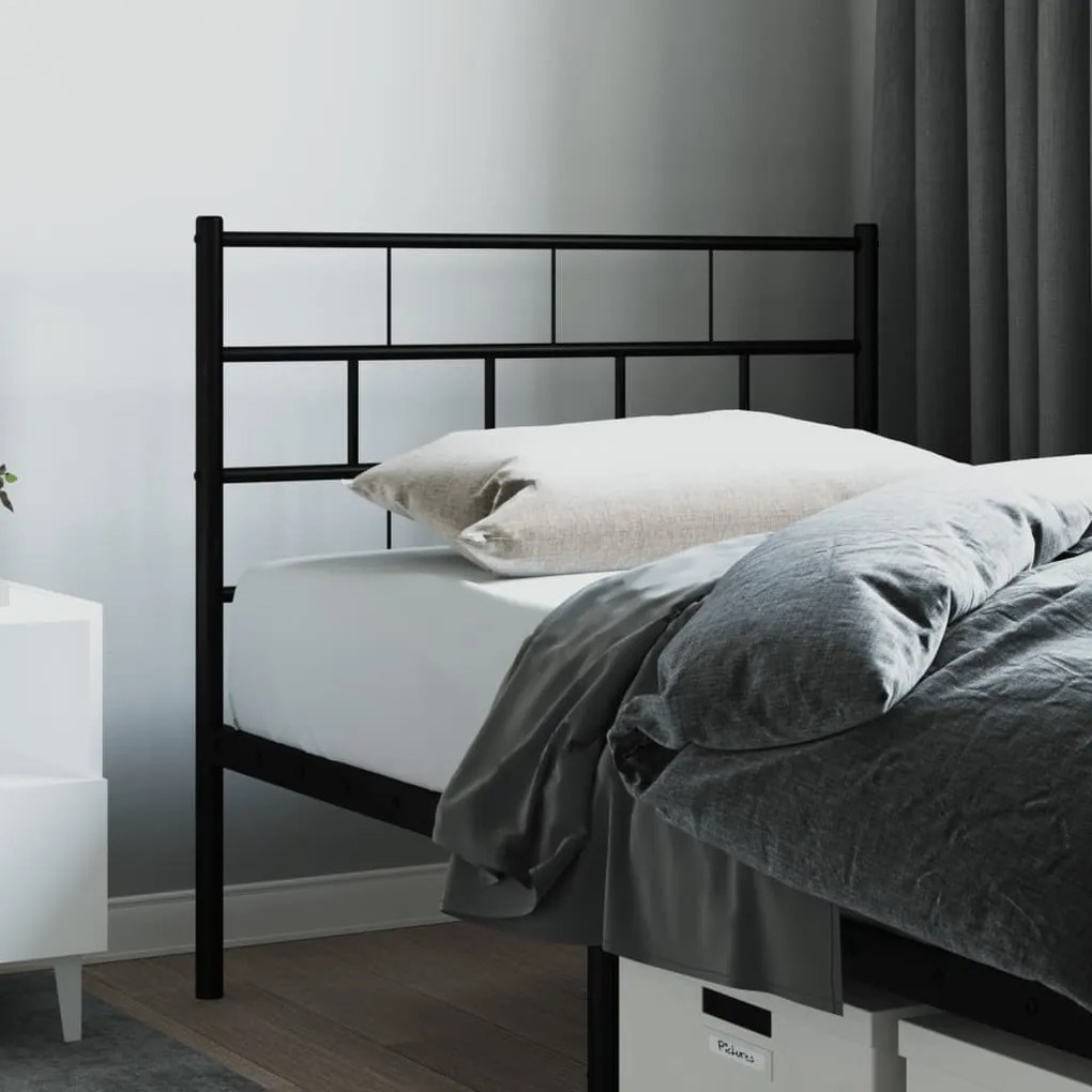 Testiera İn Metallo Nero 107 Cm /