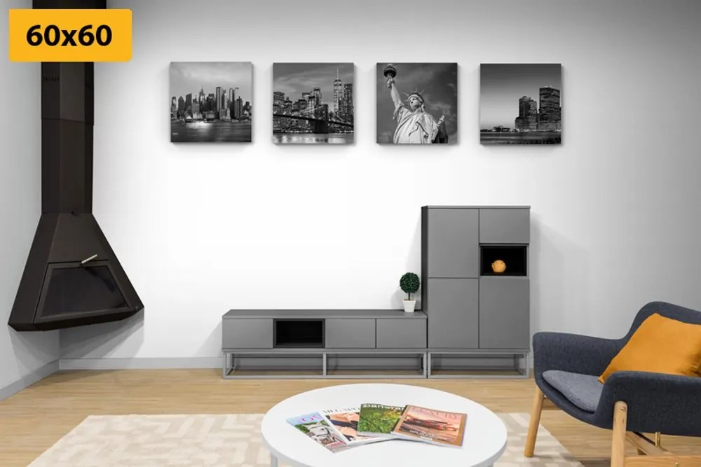 Set di quadri – New York in bianco e nero