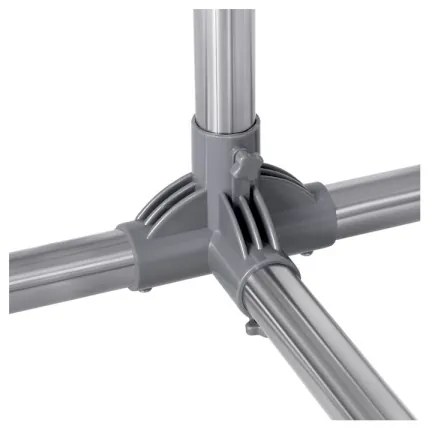 Appendiabiti mobile a piantana LINEA, colore argento