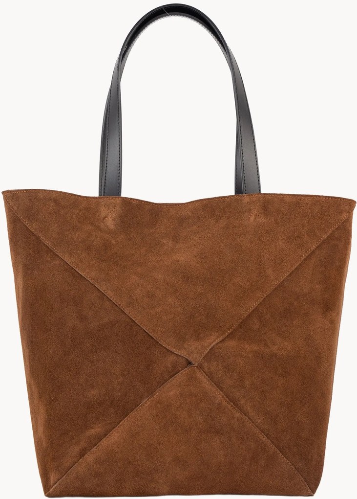 Borsa a mano in camoscio fatta a mano Cruza
