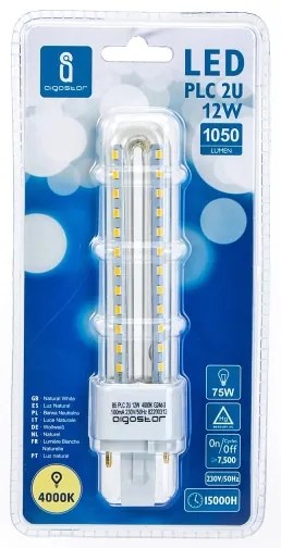 Lampadina LED G24D-3/12W/230V 4000K - Aigostar