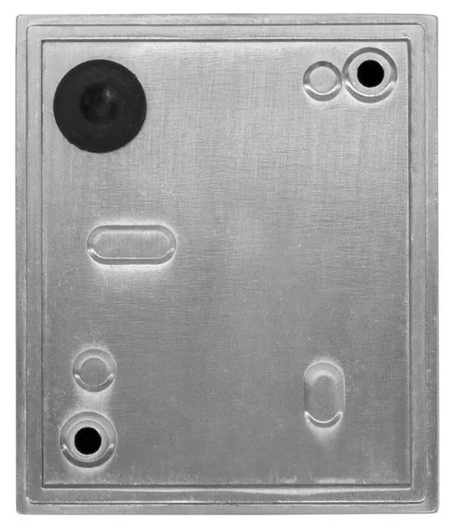 Applique Da Esterno Quadrata Monodirezionale IP65 GU10 Acciaio Inox