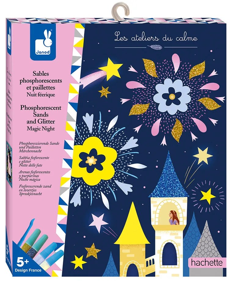 Sabbia fosforescente e glitter « Notte magica »