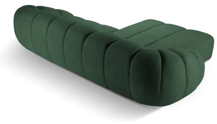 Divano angolare verde (con penisola a sinistra) Diana – Micadoni